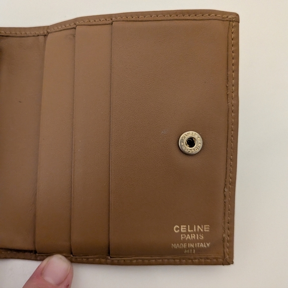 Vintage Celine Kisslock Bifold Small Wallet Euc - Picture 10 of 11